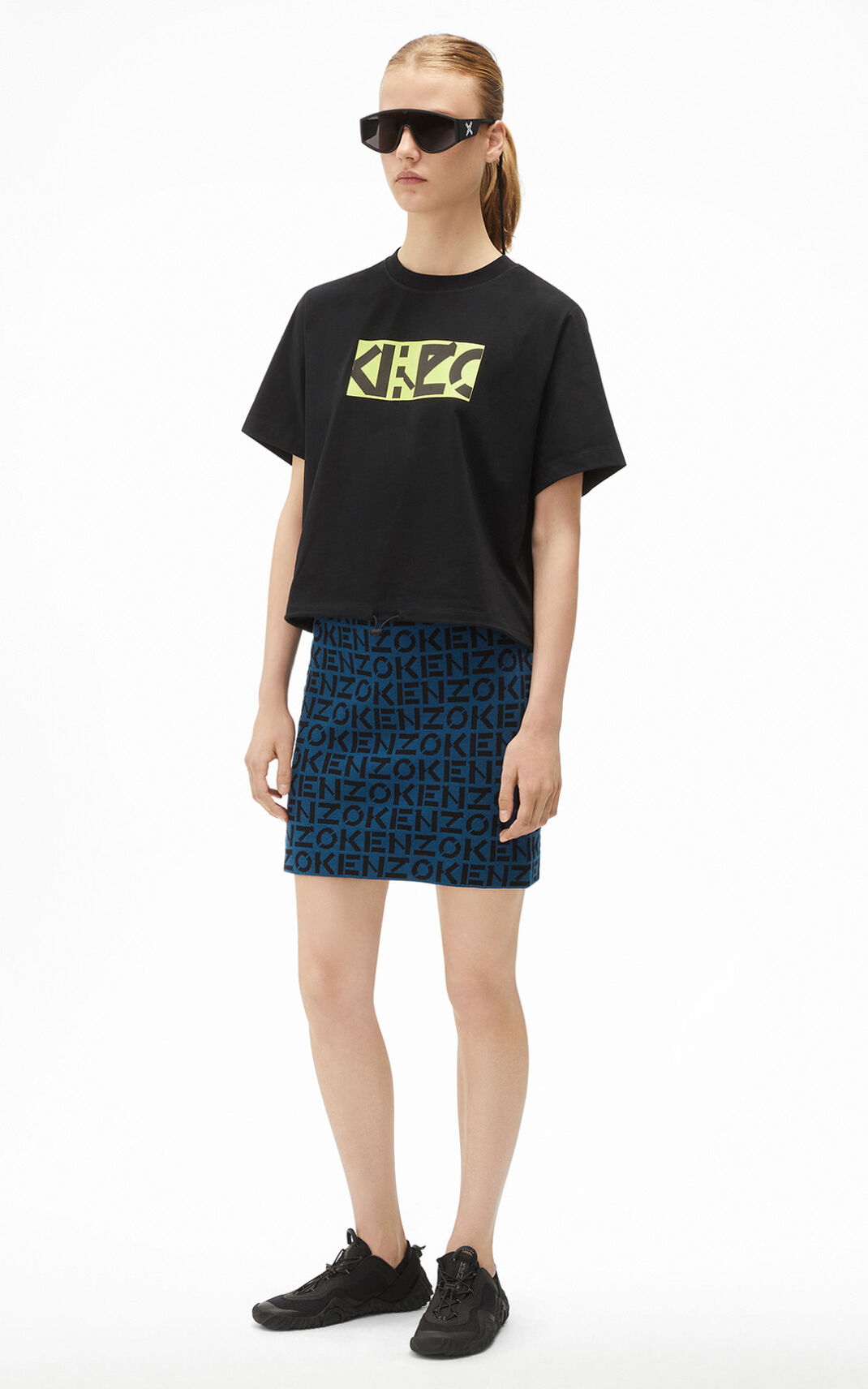 Kenzo Sport Box T Shirt Dam | 64932-EFUC